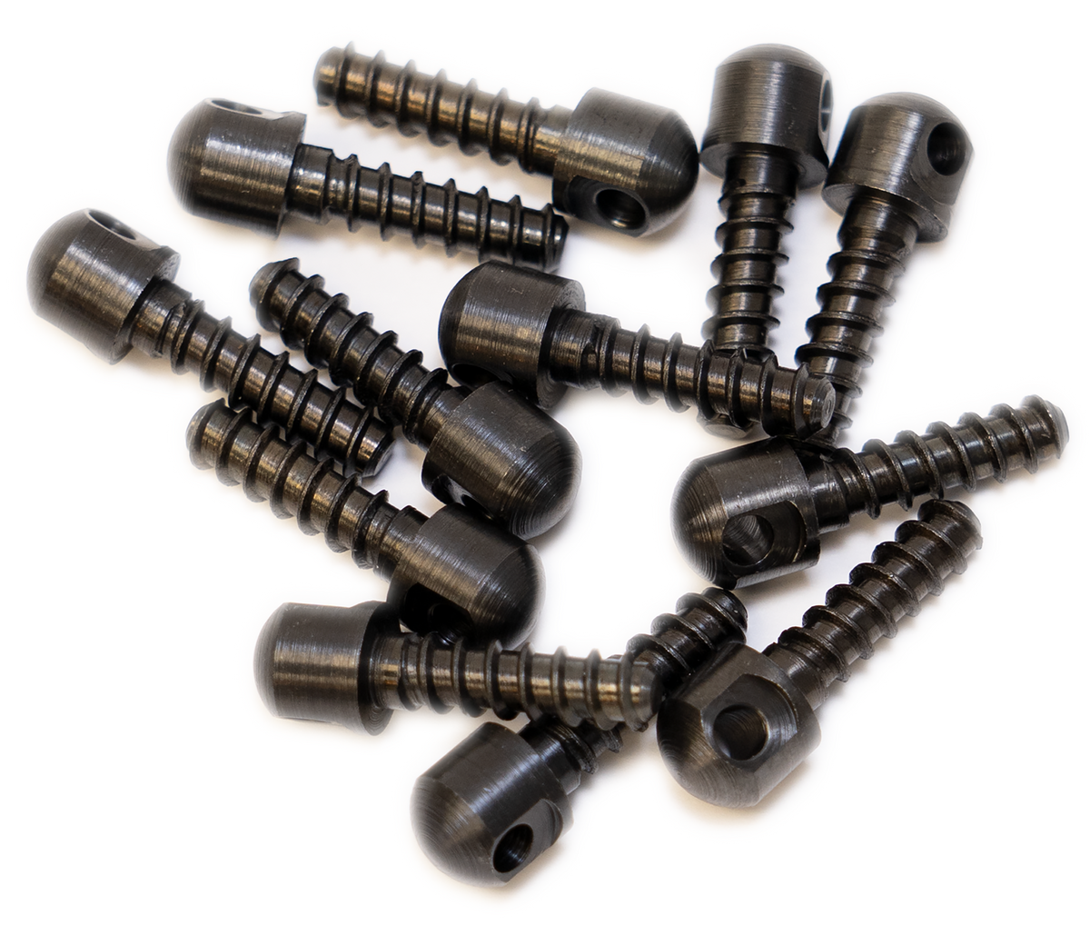 GrovTec GTHM51 Wood Screw Swivel Studs 0.75" 12-Pack Black