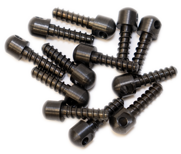 GrovTec GTHM51 Wood Screw Swivel Studs 0.75" 12-Pack Black