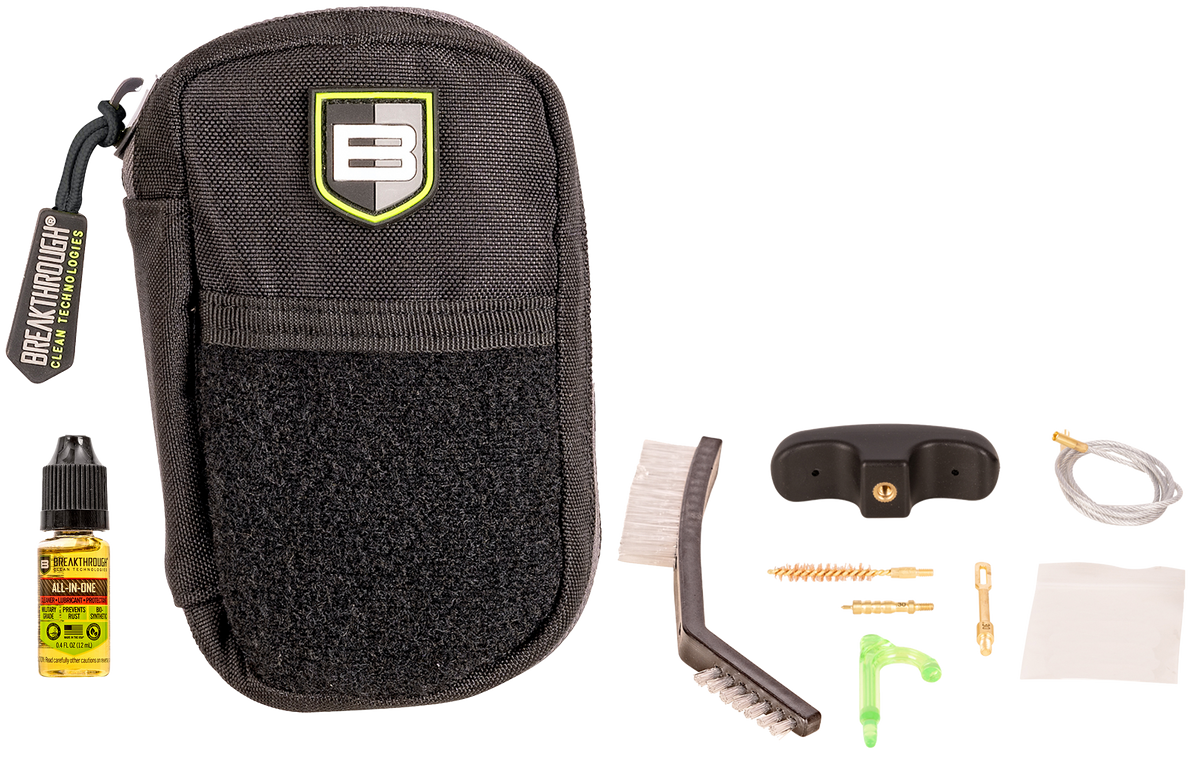 Breakthrough Clean BT-COP-9 Badge Pull Thru Kit 9mm - 10 Piece Compact Cleaning Kit with MOLLE Pouch