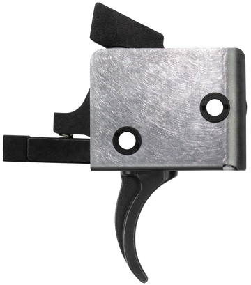CMC Triggers 92501 Drop-In AR-15/AR-10 Single-Stage Curved Trigger 4-4.50 lbs - Black/Silver