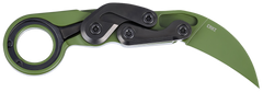 Columbia River CRKT 4040BG Provoke 2.41" Folding Karambit Plain D2 Bright Green Cerakote Aluminum Handle