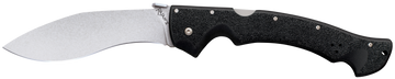 Cold Steel Rajah II 6" Folding Plain Edge AUS-10A SS Black Griv-Ex Handle