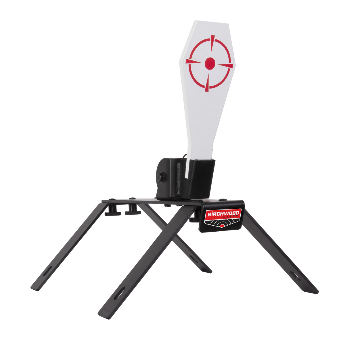 Birchwood Casey S7540 Spring Loaded Popper Target Black AR500 Steel Standing