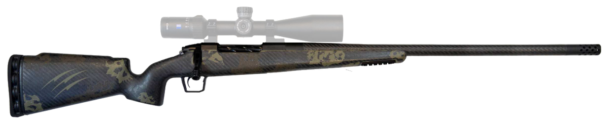 Fierce Firearms Carbon Rival LR 300 Win Mag 24" 3+1 Bolt-Action Rifle - Midnight Bronze Cerakote