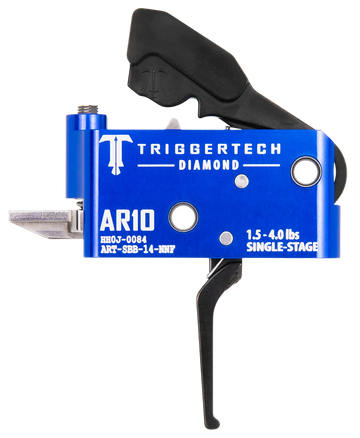 TriggerTech Diamond AR-10 1.5-4 lb Straight Flat Single-Stage Trigger - Black