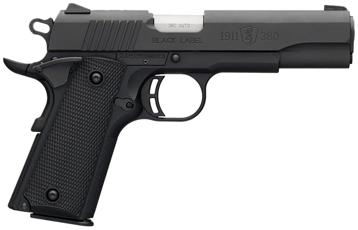 Browning 1911-380 Black Label 380 ACP 4.25" 8+1 Semi-Auto Pistol
