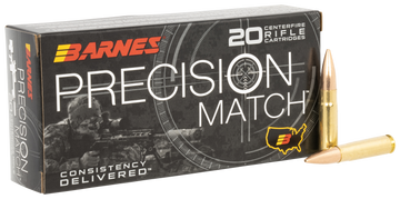Barnes Bullets Precision Match 300 Blackout 220gr Match Burner OTM BT - Box or Case
