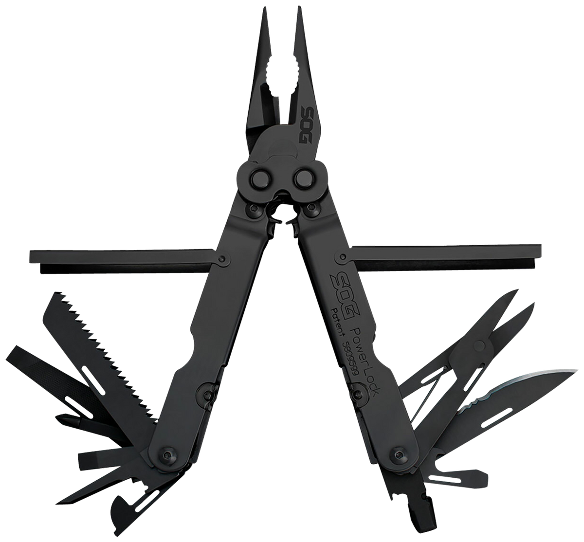 S.O.G PowerLock EOD 420 Stainless Steel Black Oxide 7" 18-Tool Multi-Tool