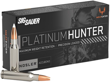 Sig Sauer Platinum Hunter 300 Win Mag 180gr AccuBond Ammo 20/200 - Box or Case