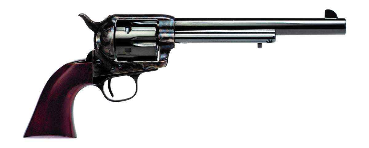 Cimarron U.S. Cavalry Buffalo Soldier 45 Long Colt 7.50" 6-Shot SAO Revolver - US Markings