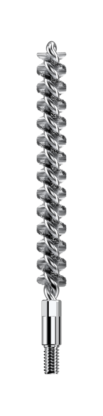 Real Avid Bore-Max Speed Brush 6.5mm Rifle Nickel-Plated Bronze Brush - 8-32 Thread