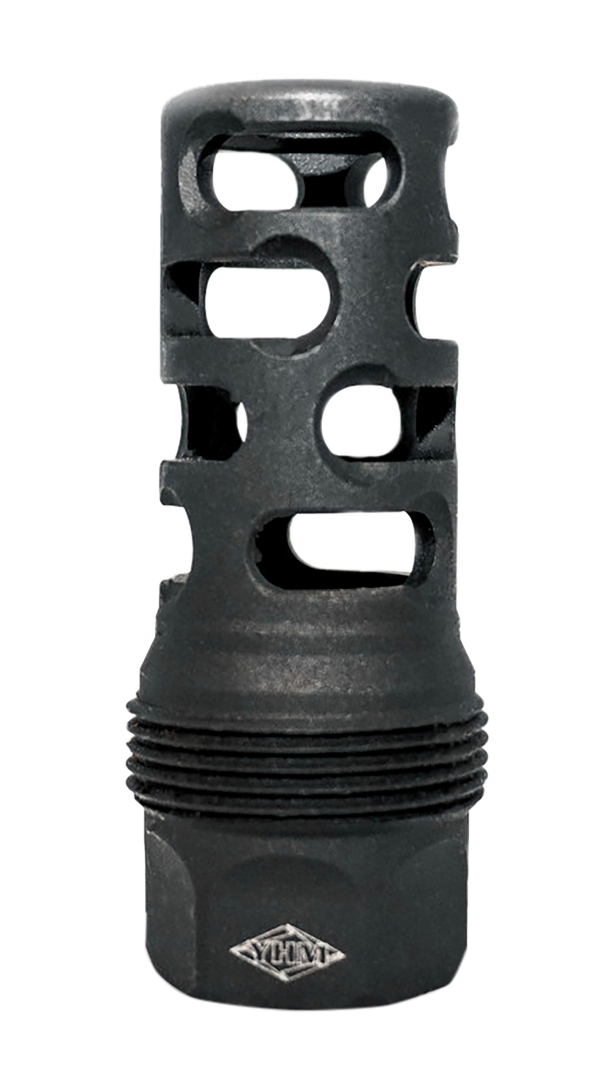 Yankee Hill 4405MB28 sRx Q.D. Muzzle Brake Long 9mm 1/2x28 Black Phosphate Steel