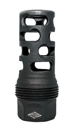 Yankee Hill 4405MB28 sRx Q.D. Muzzle Brake Long 9mm 1/2x28 Black Phosphate Steel