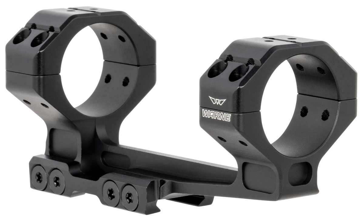 Warne 782520MOA Precision Cantilever Mount 34mm 20 MOA Scope Mount/Ring Combo - Black Anodized