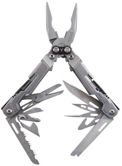S.O.G PowerPint 5Cr15MoV Stainless Steel 5" 18-Tool Multi-Tool - Stonewashed