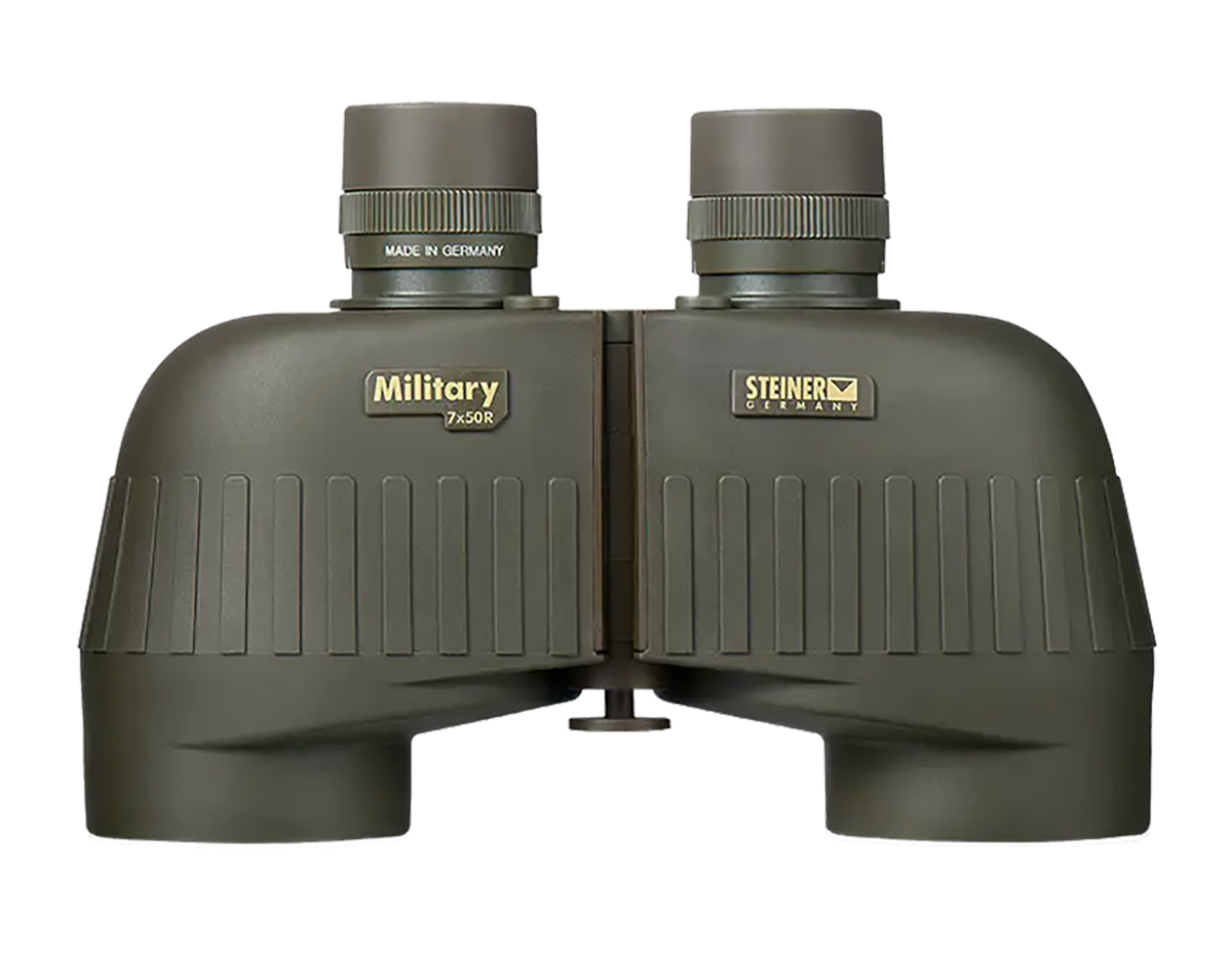 Steiner M750r 7x50mm Range Finding Reticle Floating Prism Binocular - Green Rubber Armor