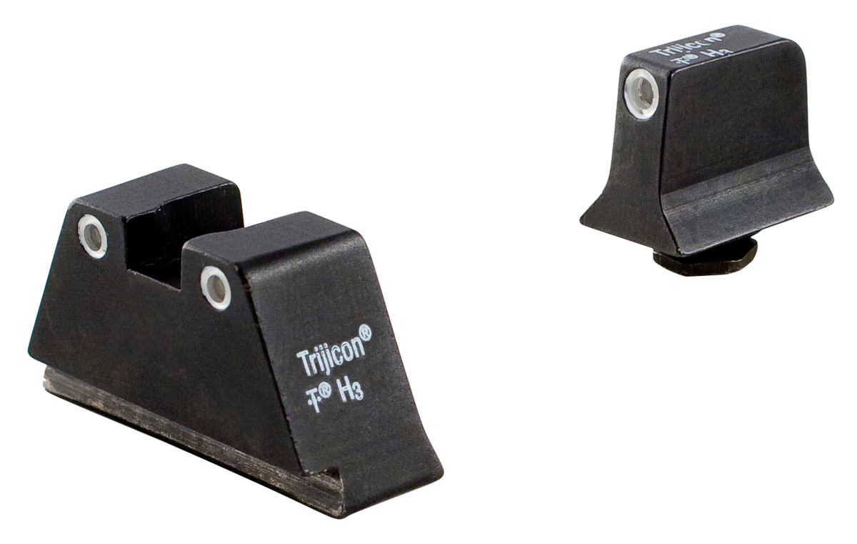 Trijicon Suppressor/Optic Height Night Sights Green Tritium White Outline - Glock 20/21/29/30/36/40/41