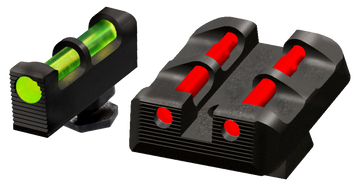 Hiviz GLT178 Target Sight Set for Glock Fiber Optic Green Front / Red Rear