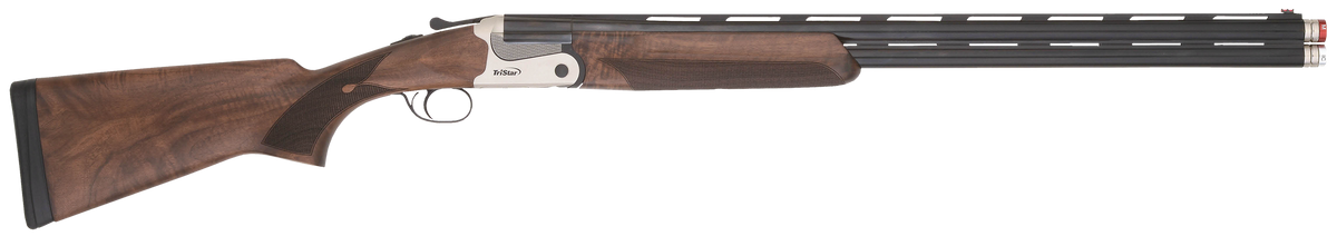 TriStar Cypher X 410 Gauge 28" 2-Rd 3" Chamber O/U Break Open Shotgun - Stainless Aluminum Receiver, Turkish Walnut