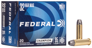 Federal Champion Training 32 H&R Mag 95gr Lead Semi Wadcutter 20 Rd - Box or Case