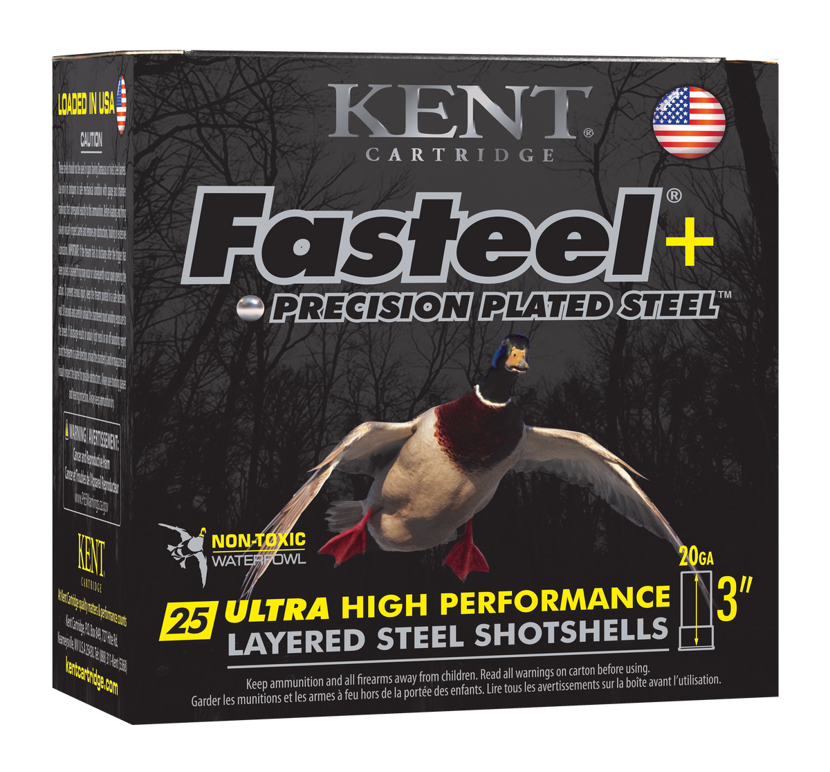 Kent Cartridge Fasteel + Waterfowl 20 Gauge 3" 1 oz 4/6 Shot - Box or Case