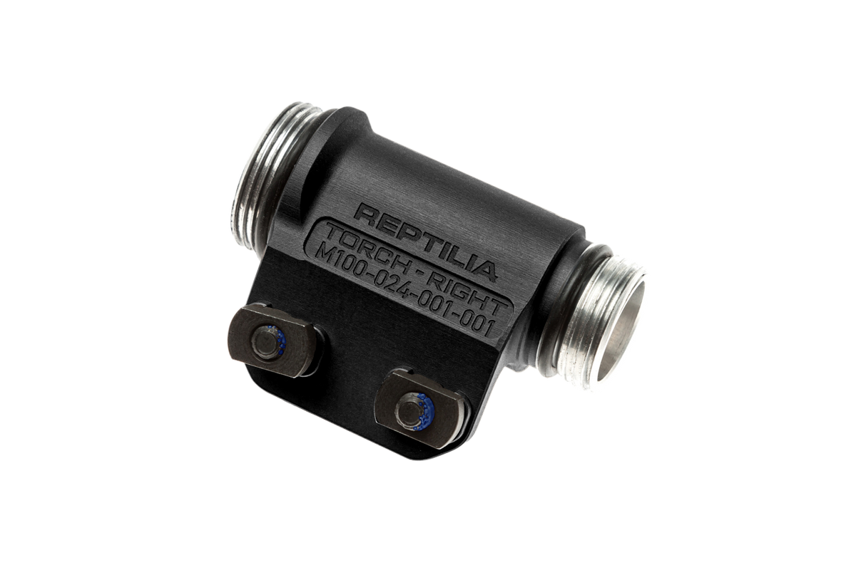 Reptilia Torch 3V/CR123 M-LOK Light Body Black Anodized - Right Side