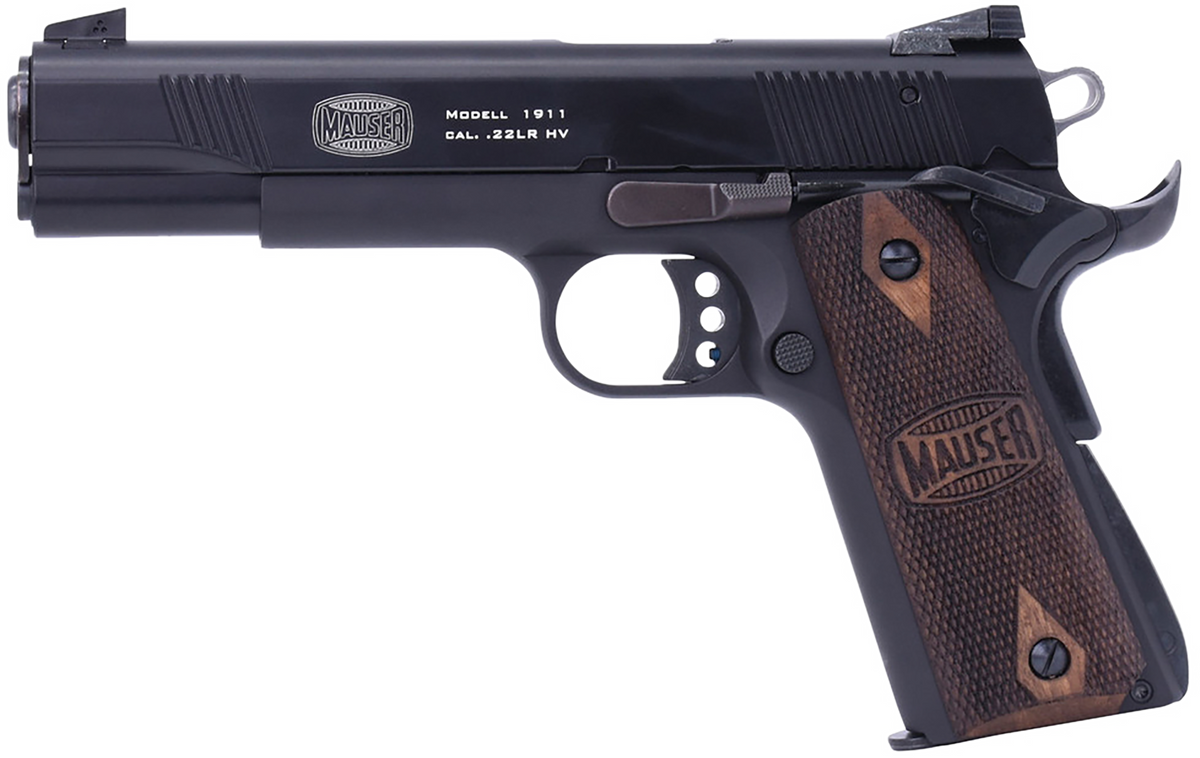 Mauser Rimfire 1911 22 LR 10+1 5" Semi-Auto Pistol - Walnut Grips
