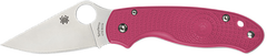 Spyderco Para 3 Lightweight Breast Cancer EDC 2.93" Plain Edge CTS BD1N Pink FRN Folding Knife