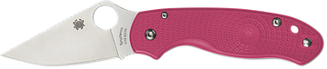 Spyderco Para 3 Lightweight Breast Cancer EDC 2.93" Plain Edge CTS BD1N Pink FRN Folding Knife