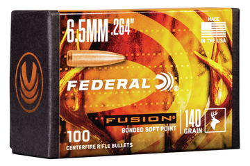 Federal Fusion Component 6.5 Creedmoor .264 140 gr Fusion Soft Point - 100/Box