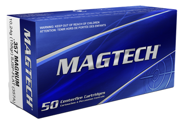 Magtech 357A Range/Training 357 Mag 158gr Semi Jacketed Soft Point Flat - Box or Case