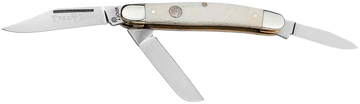 Boker Traditional Stockman Medium D2 Steel 3.5" Smooth White Bone Slipjoint Folder