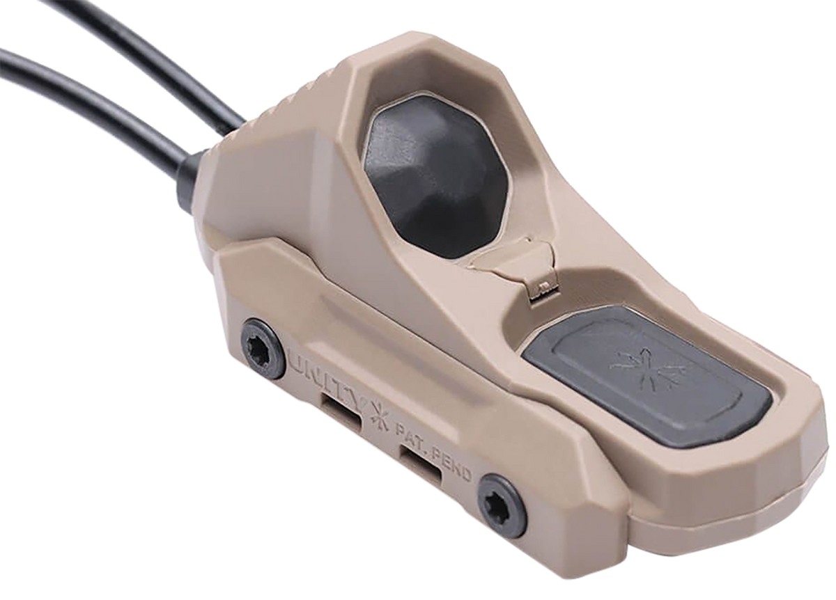Unity Tactical Axon Sync FDE Dual-Button Remote Switch for SureFire/Crane Laser