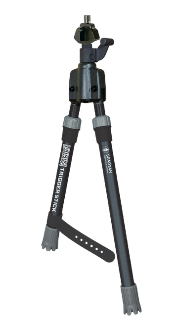 Primos Trigger Stick Short 12-16.5 in 2-Leg Bipod - Black - Spartan Magnetic Attachment