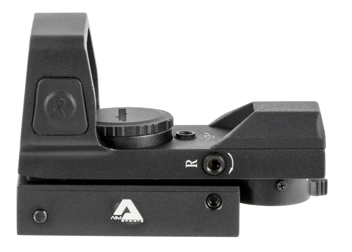 Aim Sports RT503F Full-Size Reflex Sight 1x33mm Red/Green Multi Reticle - Matte Black