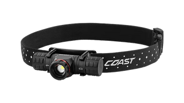Coast XPH30R 1200 Lumens USB-C Rechargeable Dual Power LED Headlamp - Black