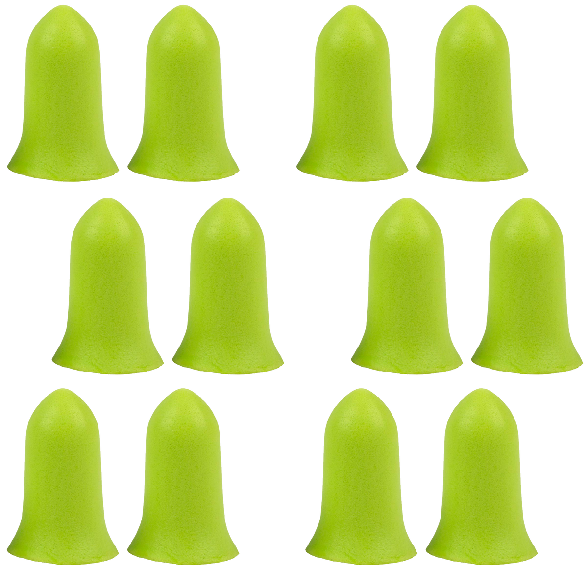 Allen 4136 ULTRX Tapered Foam Ear Plugs 32 dB NRR Lime Green 6 Pair