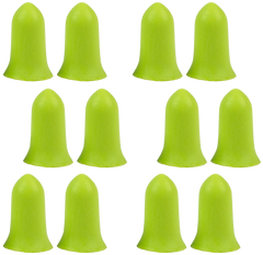 Allen 4136 ULTRX Tapered Foam Ear Plugs 32 dB NRR Lime Green 6 Pair