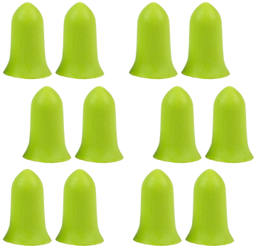 Allen 4136 ULTRX Tapered Foam Ear Plugs 32 dB NRR Lime Green 6 Pair