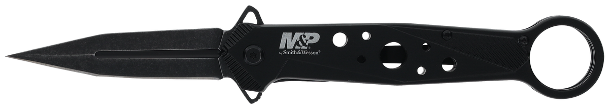Smith & Wesson Knives M&P Folding Dagger 8.75" 8Cr13MoV SS Plain Edge Spring Assist