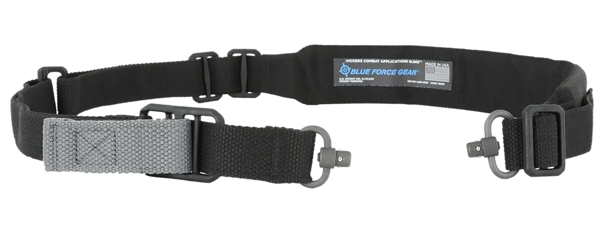 Blue Force Gear Vickers Push Button Sling 1.25" Black Cordura Padded