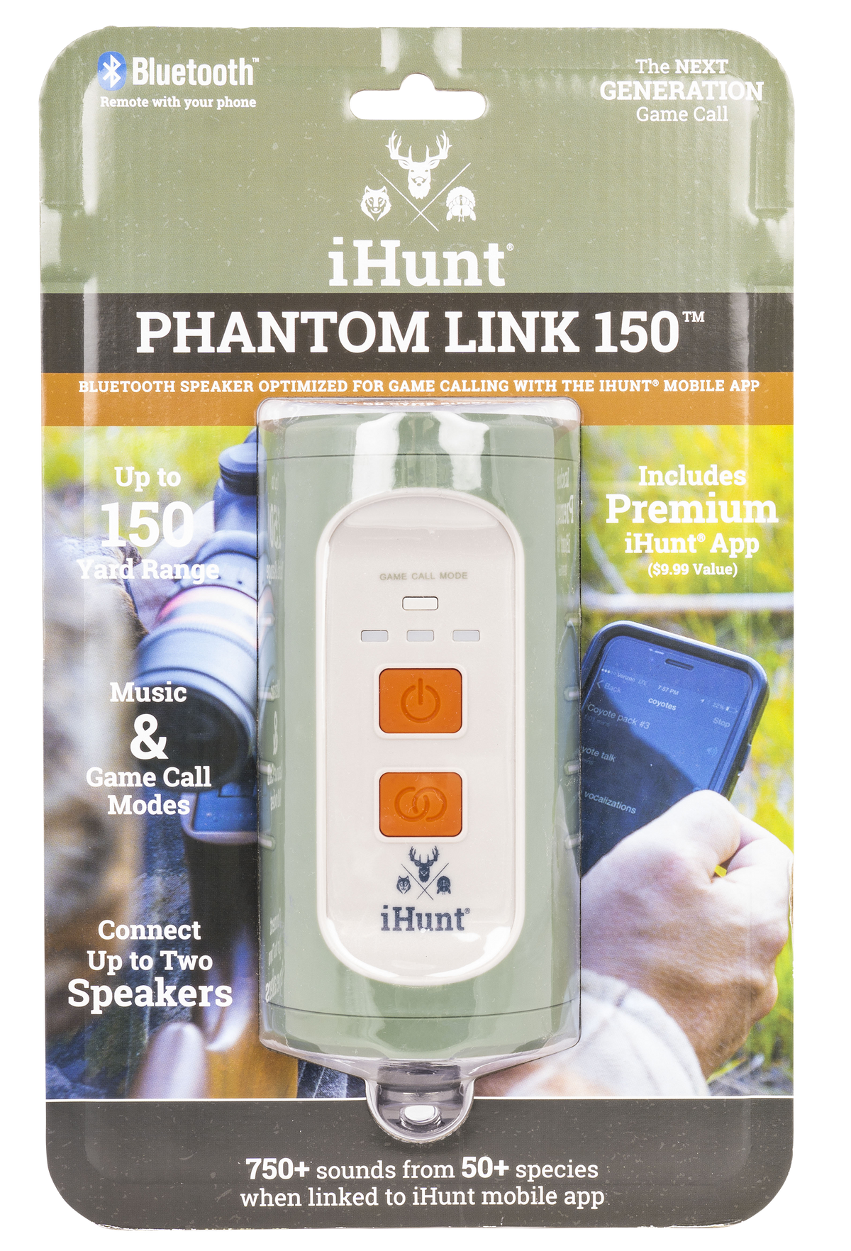 iHunt Phantom Link 150 Bluetooth Game Call Speaker Waterproof 750 Preloaded Calls