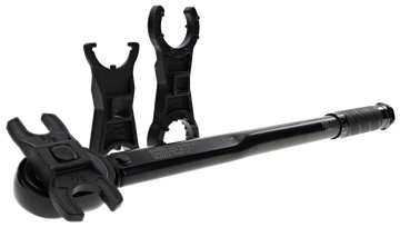 Wheeler Delta Series XL F.A.T. Wrench 10-150 ft-lb 1/2" Drive AR-15 Crowfoot Set - Black Steel
