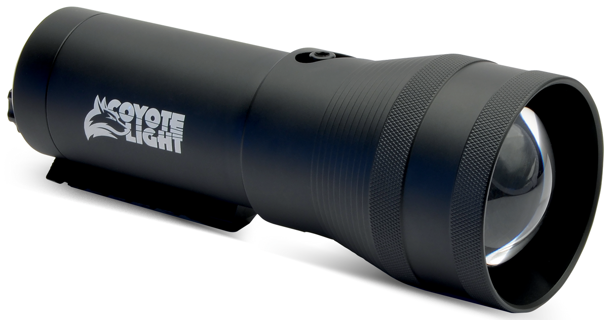 Coyote Light Pro White LED Predator Hunting Light Matte Black Aluminum 18650 Rechargeable