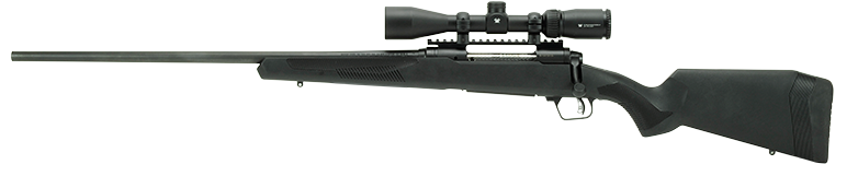 Savage 110 Apex Hunter XP 400 Legend 18" 4+1 Bolt Rifle - Left Hand - Vortex Crossfire II 3-9x40mm
