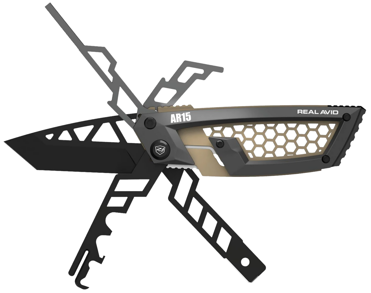 Real Avid Gun Tool Edge AR-15 2.60" Tanto Stainless Steel Folding Knife