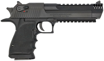 Magnum Research Desert Eagle Mark XIX L6 357 Mag 6" 9+1 Semi-Auto Pistol - Integral Muzzle Brake - Black Anodized Aluminum