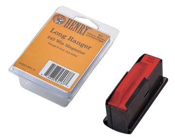 Henry H14243MAG Long Ranger 243 Win 4-Rd Blued Steel Magazine