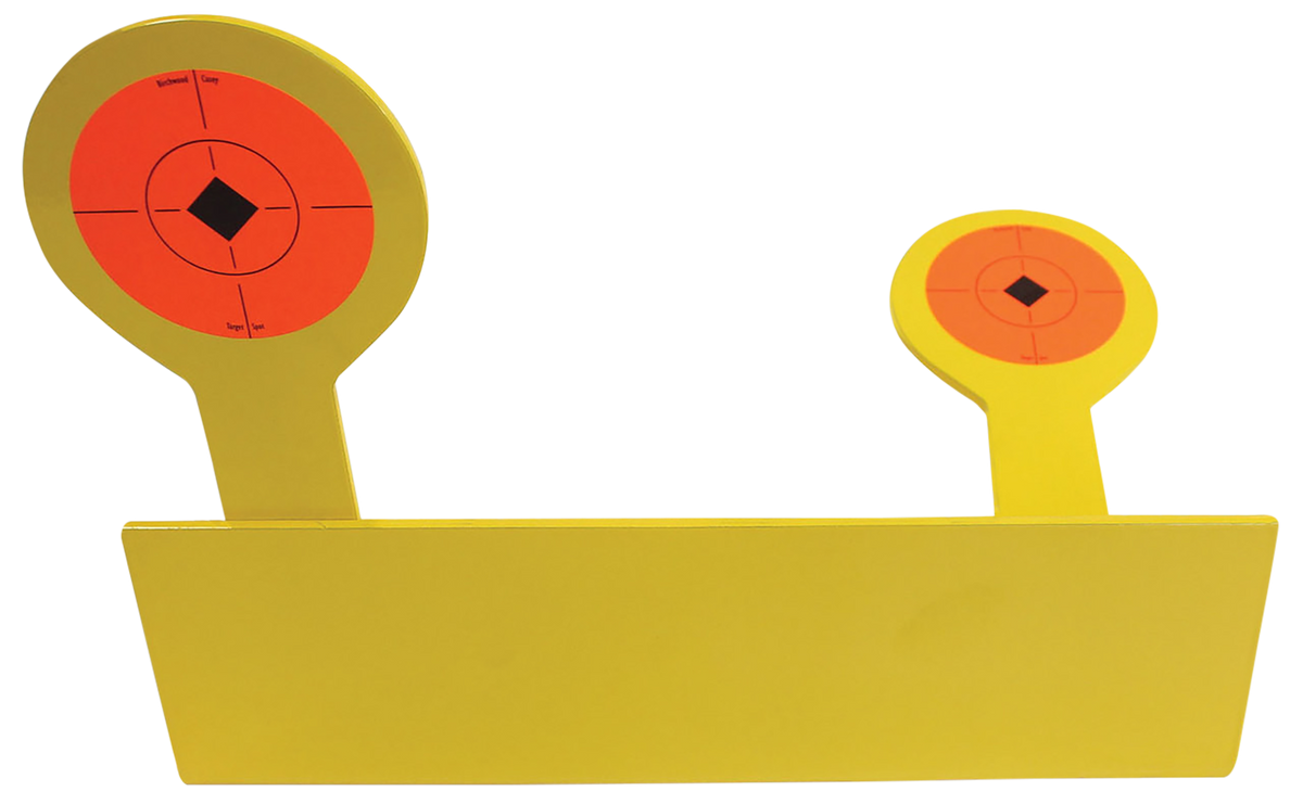 Birchwood Casey World of Targets Bushwacker Rimfire Pistol/Rifle Black/Orange AR400 Steel Target