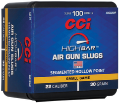 CCI High Bar Air Gun Slugs 22 Cal 30gr Segmented Hollow Point